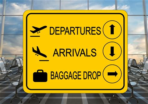 airport departures arrivals sign reproduction fun stag hen party holiday trip novelty sign