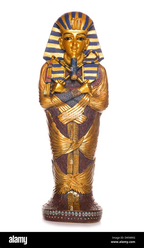 egyptian mummy coffin studio cutout stock photo alamy