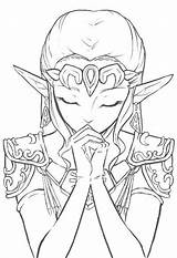 Zelda Ocarina sketch template