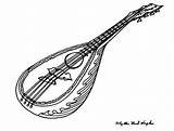 Mandolin Drawing Instruments Guitar Getdrawings sketch template