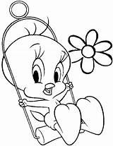 Tweety Coloring Pages Bird Baby Drawing Printable Cartoon Disney Ghetto Happy Cartoons Color Birthday Kids Sylvester Print Drawings Looney Draw sketch template