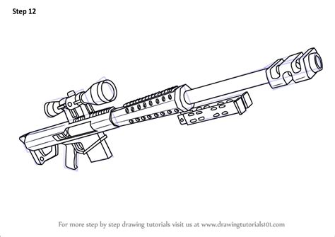 draw heavy sniper rifle  fortnite fortnite step  step