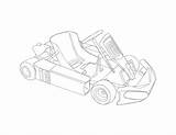 Kart Coloring Buggy Dirt sketch template