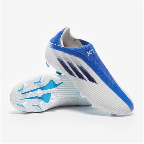 adidas kids  speedflow laceless fg whitelegacy indigohi res blue junior soccer cleats