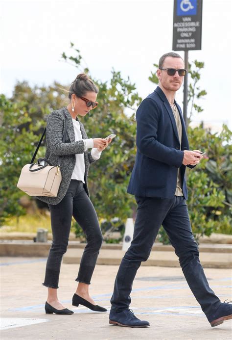 Alicia Vikander And Michael Fassbender Out For Lunch At