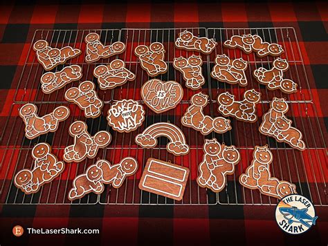 Same Sex Naughty Gingerbread Christmas Ornaments Svg Laser Etsy Canada