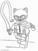 Lego Coloring Pages Batman Catwoman Printable Print Look Other Template Movie sketch template