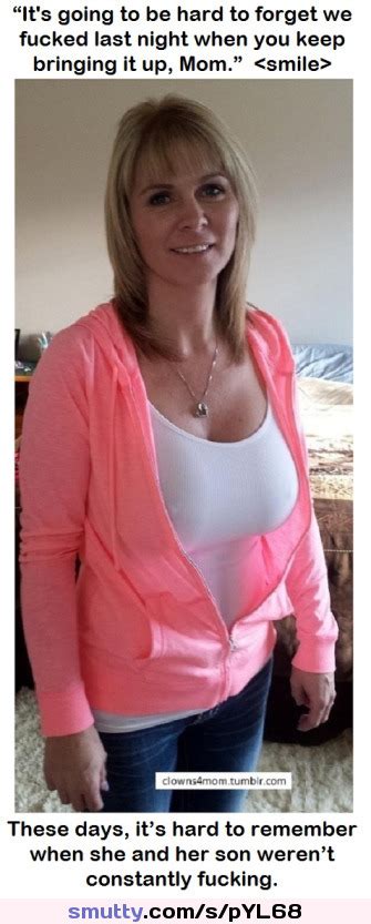 mommy mom milf mature cougar smile caption busty cleavage