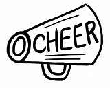 Megaphone Cheer Printable Clip Clipart Cliparts Computer Designs Use sketch template