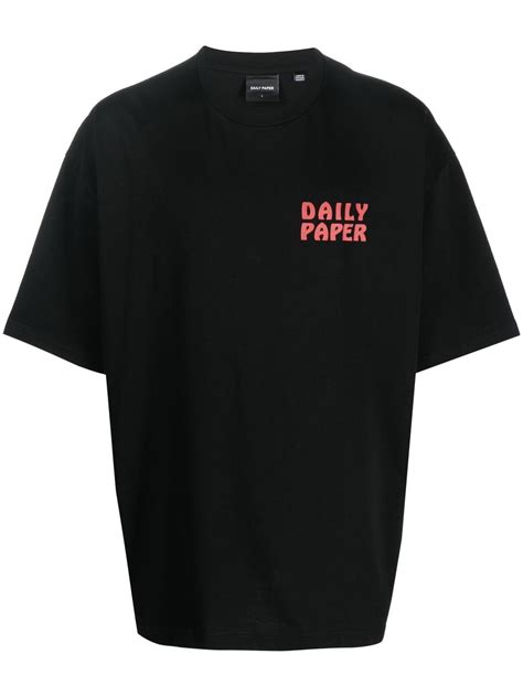 daily paper logo print  shirt farfetch