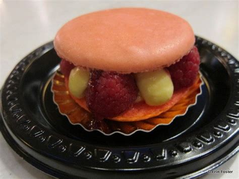 snack series raspberry macarons  epcots france  disney food blog macaroon recipes
