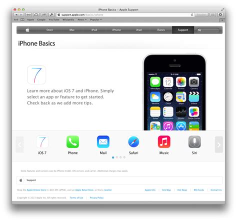 iphone basics section  applecom offers quick ios  tips