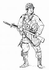 Coloring Army Pages Man Guy Color Printable Bayonet Getdrawings Print Getcolorings sketch template
