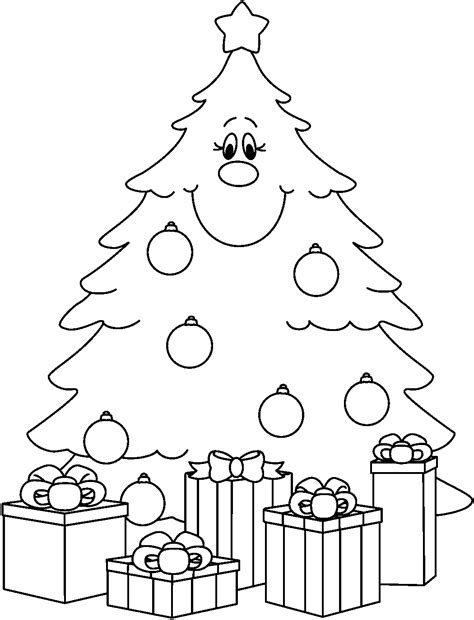 christmas clip art black  white  christmas coloring pages