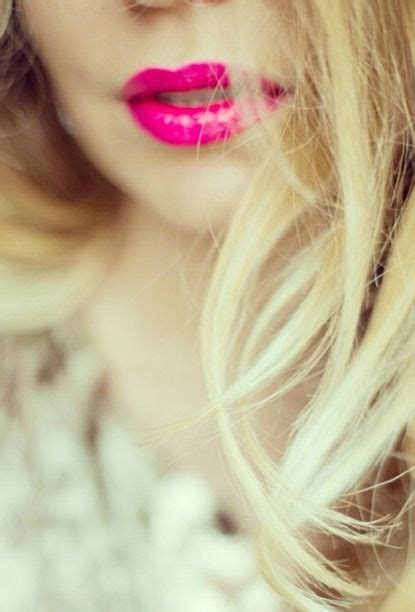 Instagram Insta Glam Hot Pink Lipstick Blonde With Pink Hot Pink