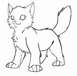 Warrior Cat Coloring Pages Template Cats Warriors Printable Print Kit Kids Templates Online Animal Shape Standing Drawings Awesome Looking Base sketch template