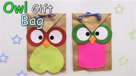 owl paper gift bags anadiy crafts