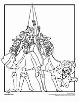 Coloring Musketeers Three Barbie Pages Print Library Colouring Kids Popular sketch template