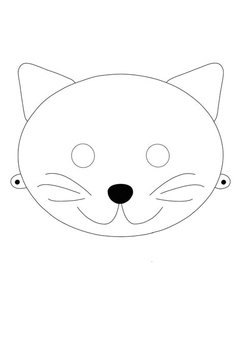 cat mask coloring pages   coloring sheets  cat coloring