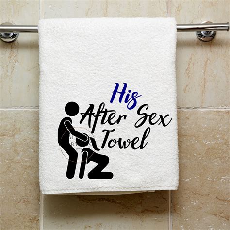 his and her after sex towel svg digital download uncenscored etsy