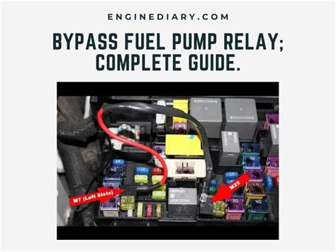 bypass fuel pump relay complete guide