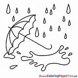 Coloring Its Raining Pouring Sheet Template sketch template