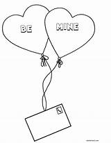 Coloring Valentine Pages Letter Mine Heart Blank Own sketch template