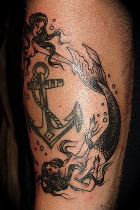 Theres Some Good Ones In This Link Mermaid Anchor Tattoo Mermaid