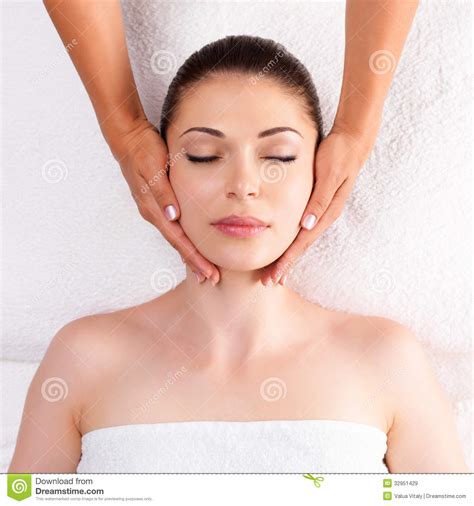 Woman Having Massage Of Body In Spa Salon Royalty Free