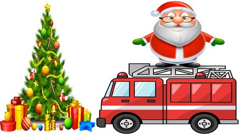 Santa Fire Truck Clipart 10 Free Cliparts Download