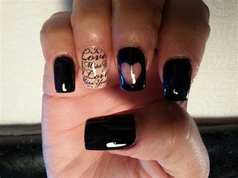 valentines nailsblack nails love valentines nails nails black nails