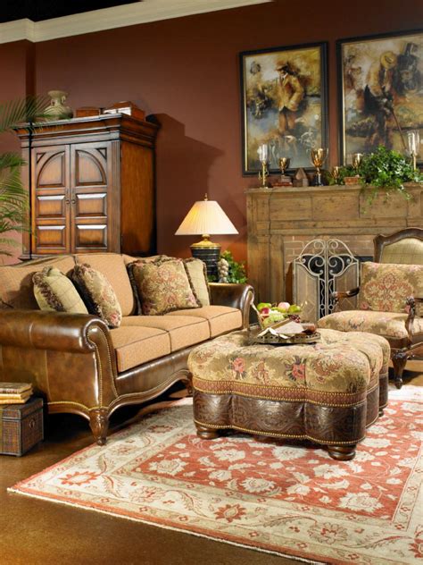 brown masculine living room hgtv