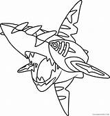 Sharpedo Coloring Pokemon Coloring4free 2021 Characters Printable Pages Mega A4 Related Posts sketch template