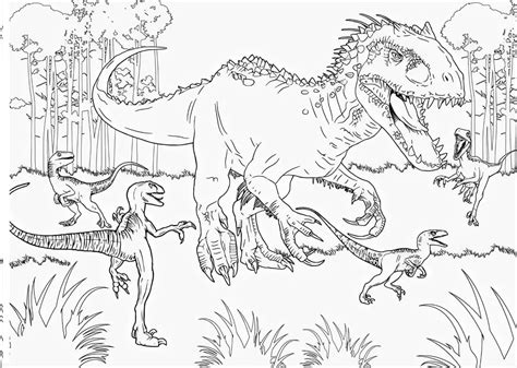jurassic world coloring page coloring home