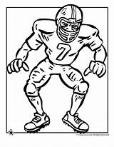 Football Coloring Pages Player Kids sketch template