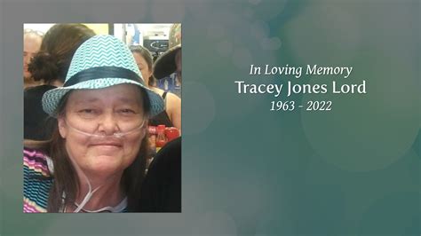 Tracey Jones Lord Tribute Video