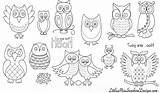Hoot Owls sketch template