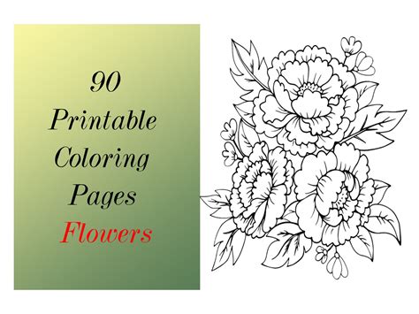 flower coloring pages  kids adults flower coloring pages