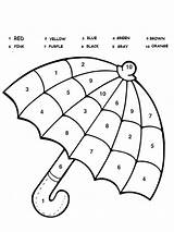 Umbrella Nummer Paraplu Kleurplaat Zahlen Malen Regenschirm Numbers Kleurplaten Leukekleurplaten A5 Besteausmalbilder één Andere Malvorlage Ausdrucken sketch template