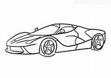 Ferrari Laferrari sketch template