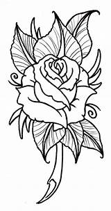 Tattoo Rose Designs Drawing Cool Easy Tattoos Outlines Printable Drawings Outline Flower Roses Flowers Small Coloring Stencil Clipartmag Tudor Sketch sketch template