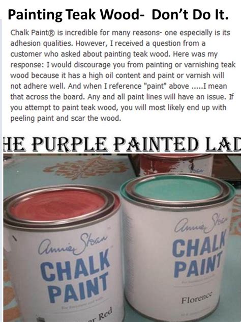 painting teak wood  chalk paintdont