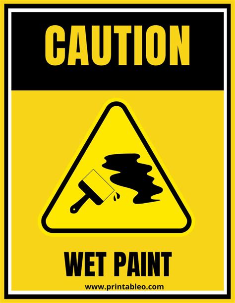 printable wet paint signs martin printable calendars