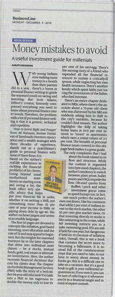 book review  business  newspaper   december