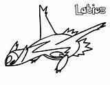 Latios sketch template