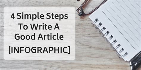 simple steps  write  good article infographic  nicky blog