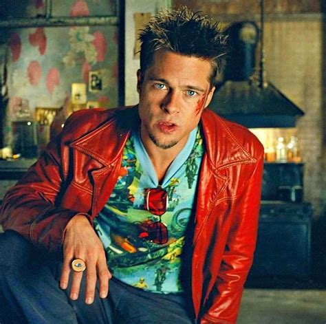 Brad Pitt In Fight Club As Tyler Durden Brad Pitt Tyler Durden Film