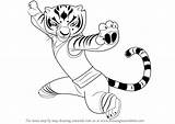 Panda Kung Tigress sketch template