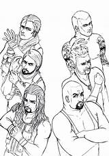 Wwe Coloring Pages Roman Reigns Shield Seth Rollins Raw Ambrose Dean Wm29 Tapla Project Deviantart Print Template Coloringhome Popular Groups sketch template