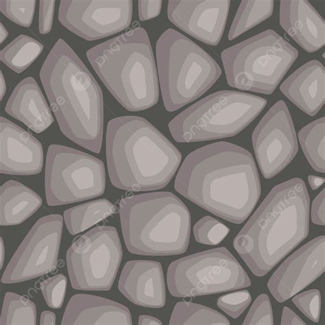 stone texture cartoon style seamless pattern background frame